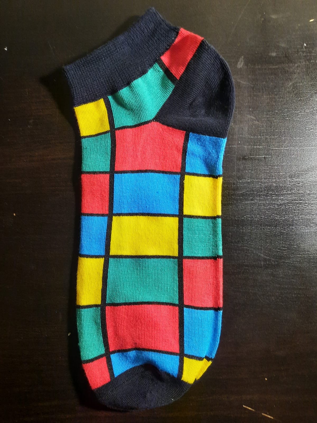 Colorful Squares - Crew and Ankle Socks