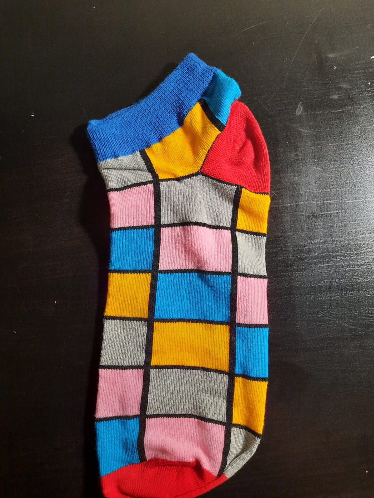 Colorful Squares - Crew and Ankle Socks