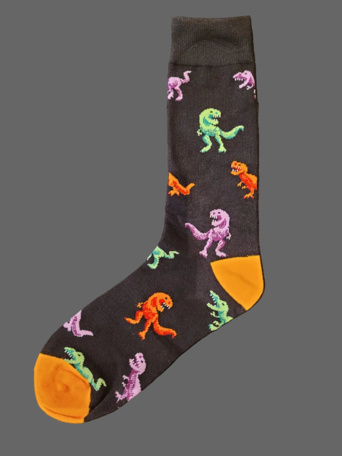 Multi-Colored Dino Socks