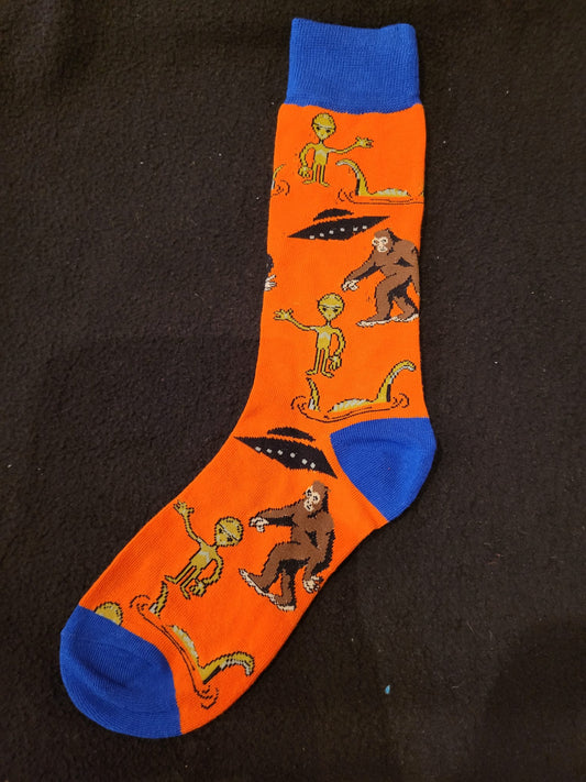 Alien - Orange Socks