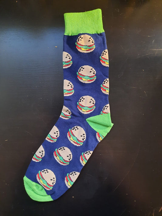 Burger Socks - Green Tops